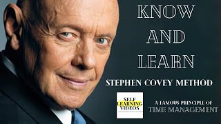 The 4 Quadrant Week Plan | How To Manage Your Time Better| Time Management Grid|Stephen Covey Method Net Worth