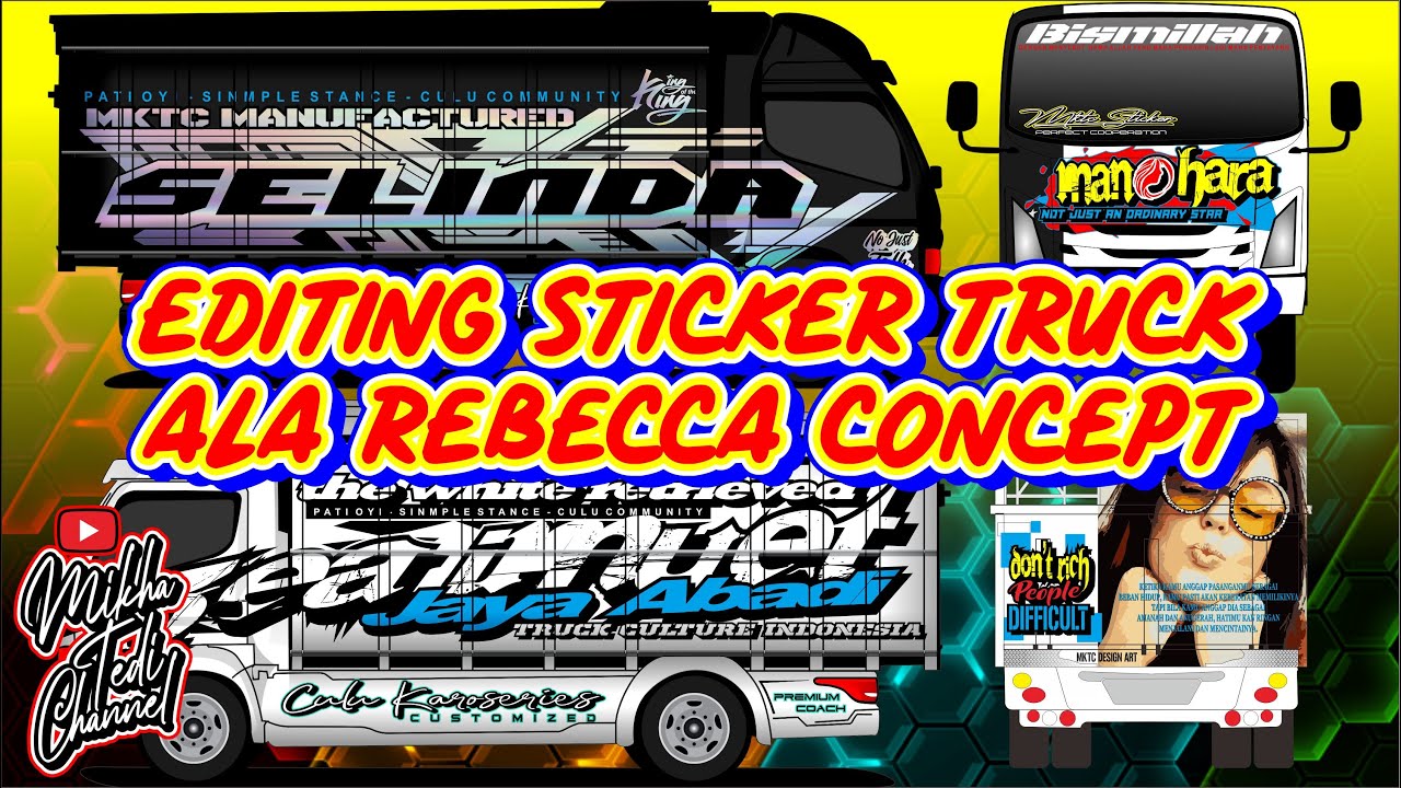 EDITING truck rebecca concept coreldraw x7