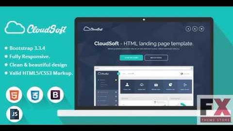 Preview Cloud Soft - HTML Landing Page Template TFx