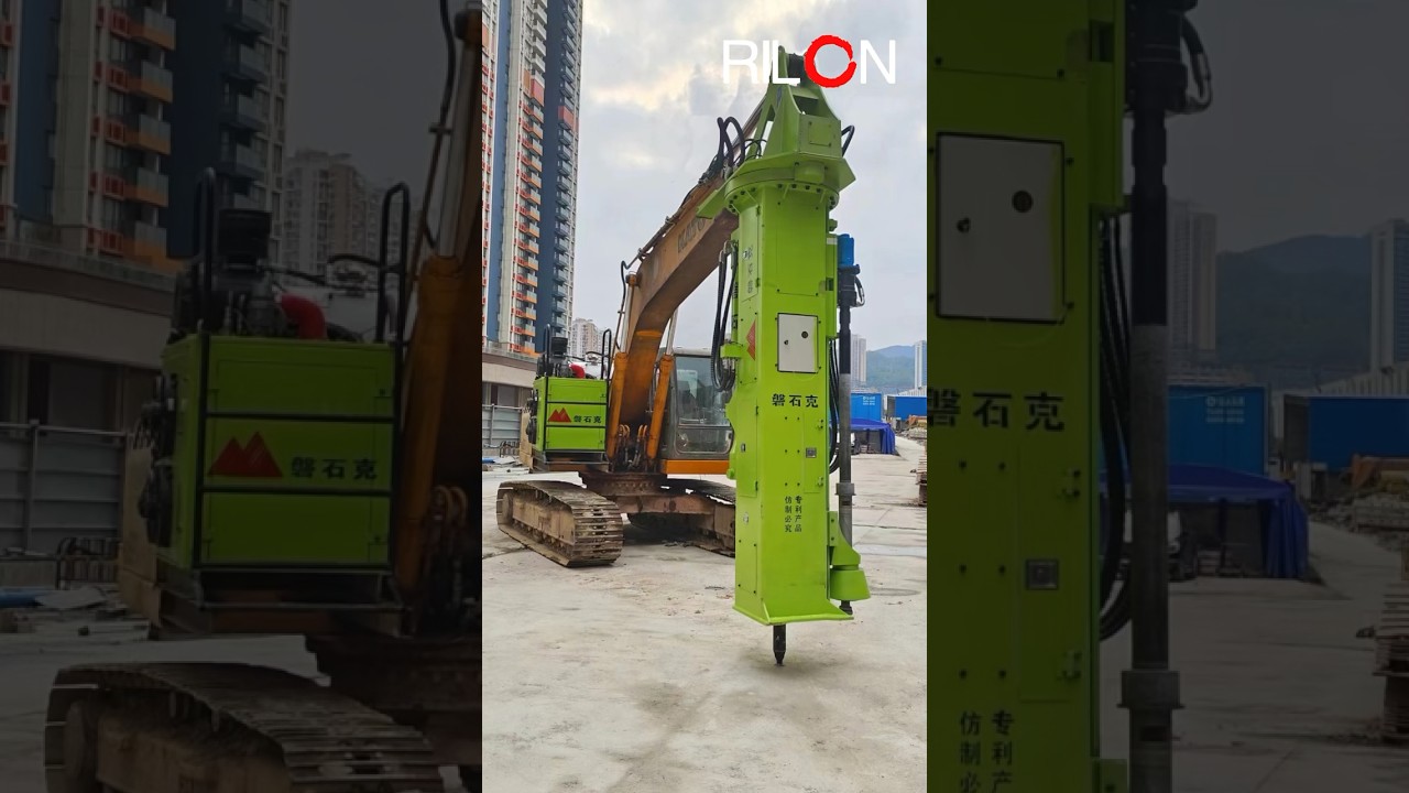 Rilon - All-in-one hydraulic rock splitter and rock drill - Drilling and splitting complete video