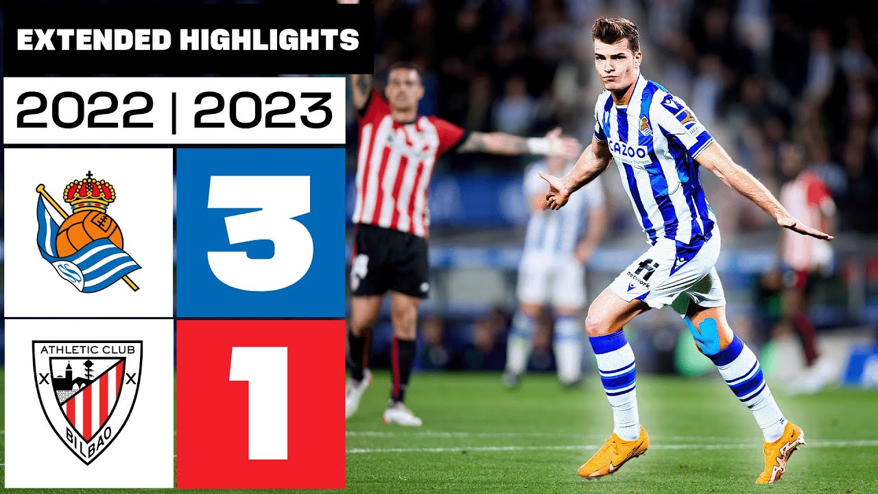 REAL SOCIEDAD 3-1 ATHLETIC CLUB 2022/23 | Resumen ampliado