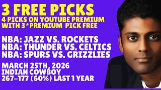 Wednesday NBA Basketball Picks Predictions & Best Bets 03/25/2026 Indian Cowboy Picks Predictions screenshot 3