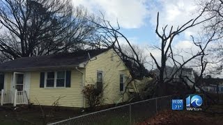 Storm uproots trees, condemns a home in Newport News