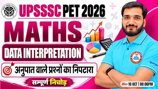 UPSSSC PET 2026 | Maths DI Practice Class #5 | Data Interpretation | PET Maths | Most Important DI