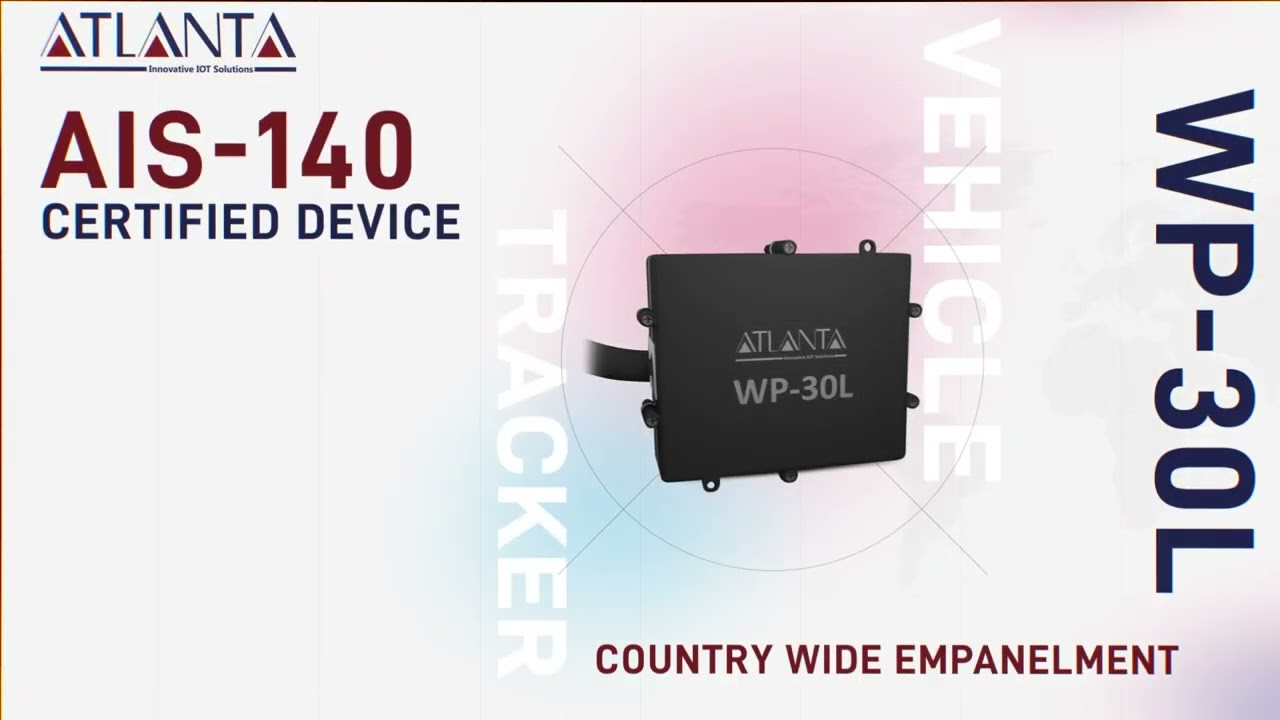 Atlanta WP-30L AIS140 Certified Device in India | Vehicle Tracking Device