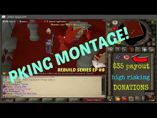 ⁣[RSPS] SpawnPk- REBUILD SERIES #8: PKING MONTAGE+MASSIVE DONATIONS : $35 PAYOUT~ Giveaway!
