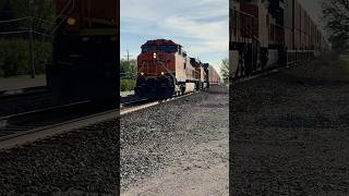 BNSF 5228 rolls a intermodal past Mazon IL