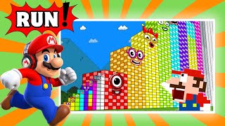 Mario Games Reacts 😮 Can Mario Escape From The Giant Numberblocks Maze