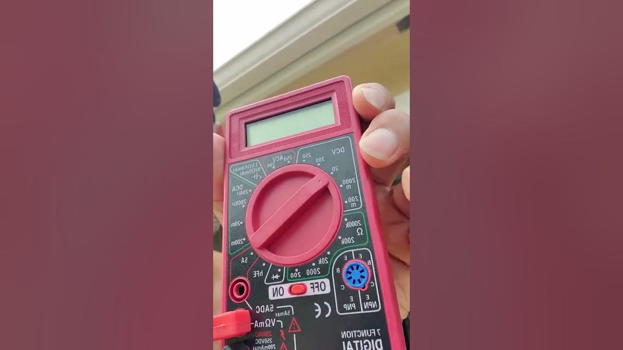 How to use hRbor freight 7 function digital multimeter for checking a