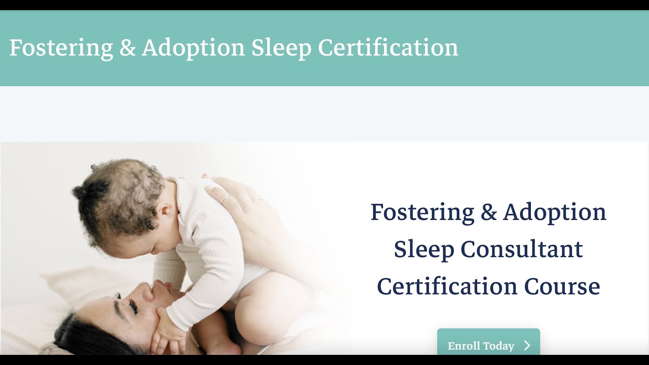The Cradle Coach Academy || Fostering & Adoption Sleep Consultant Certification Course