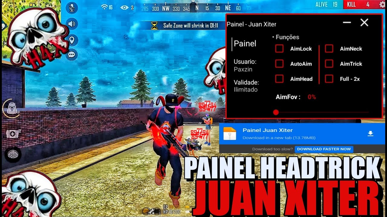 ATUALIZADO !😱 PAINEL JUAN XITER  - FFH4X MOD MENU INJECTOR ANT BAN - LINK DIRETO 😱!!