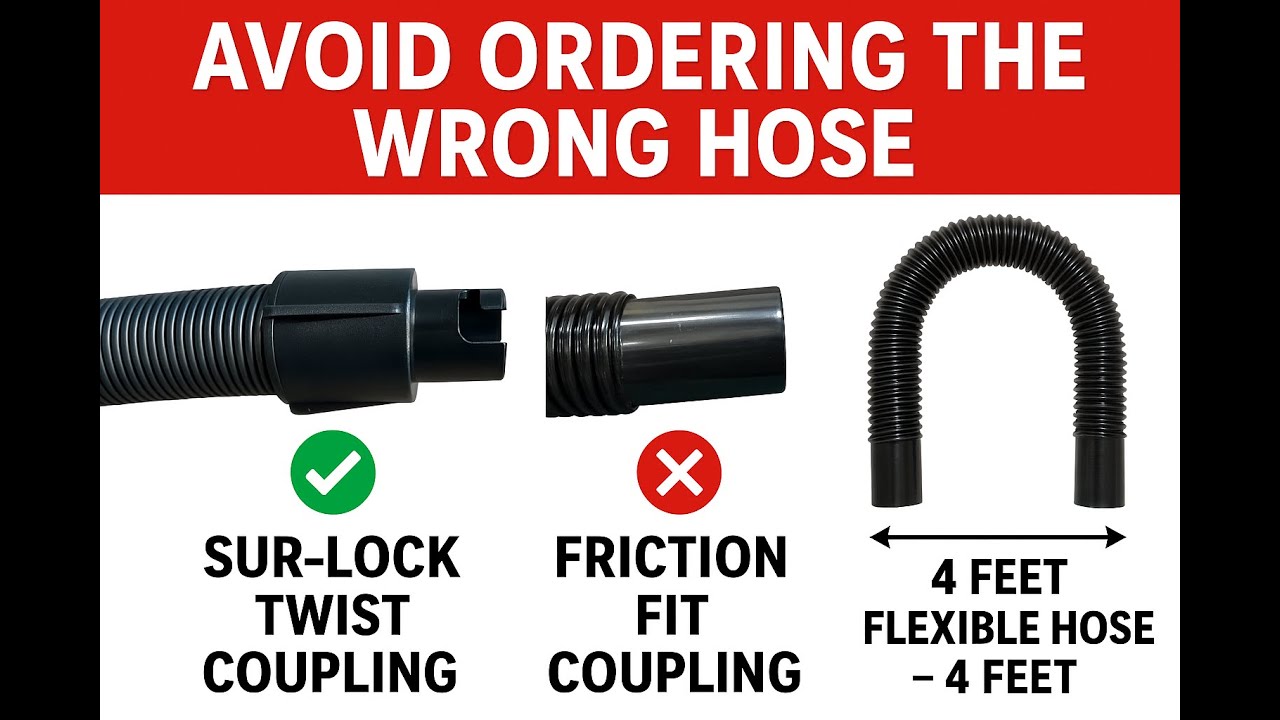 How to Order the Correct Hose for Your Oreck Handheld Vacuum | Slinky & Rigid Crushproof Hose Guide