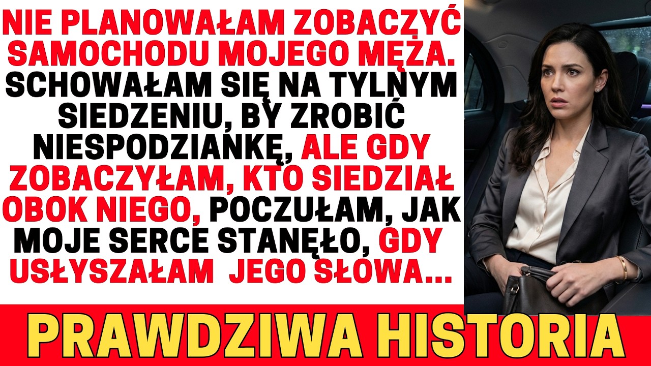 Ukryłam się w aucie męża🚙, by zrobić niespodziankę🥰… ale to, co zobaczyłam…🥶