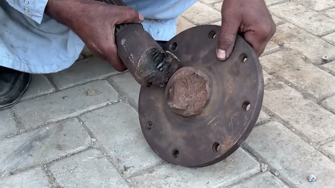 Badly broken Fiat Tractor exle Repair process is Very technically By Talented engineer