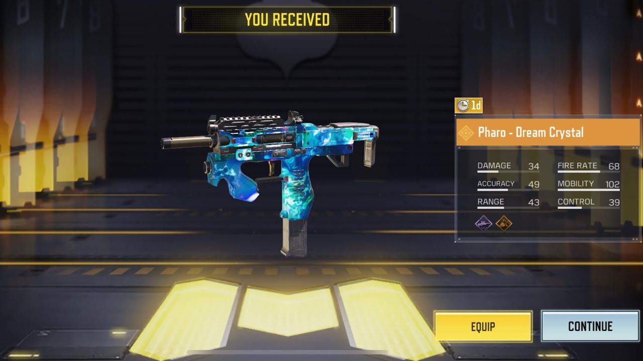 CODM LEGENDARY GUN - DREAM CRYSTAL PHARO TRIAL | YOUR DAILY CODM PLAYER