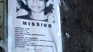 Missing Person Poster [after it was placed by his neighbor]