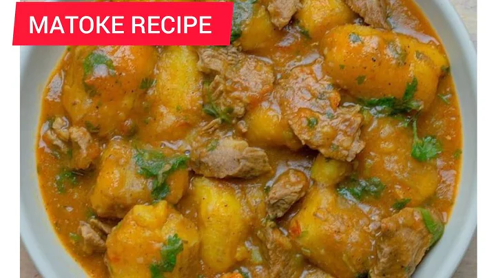 How to cook tasty Kenyan matoke(GREEN BANANAS)