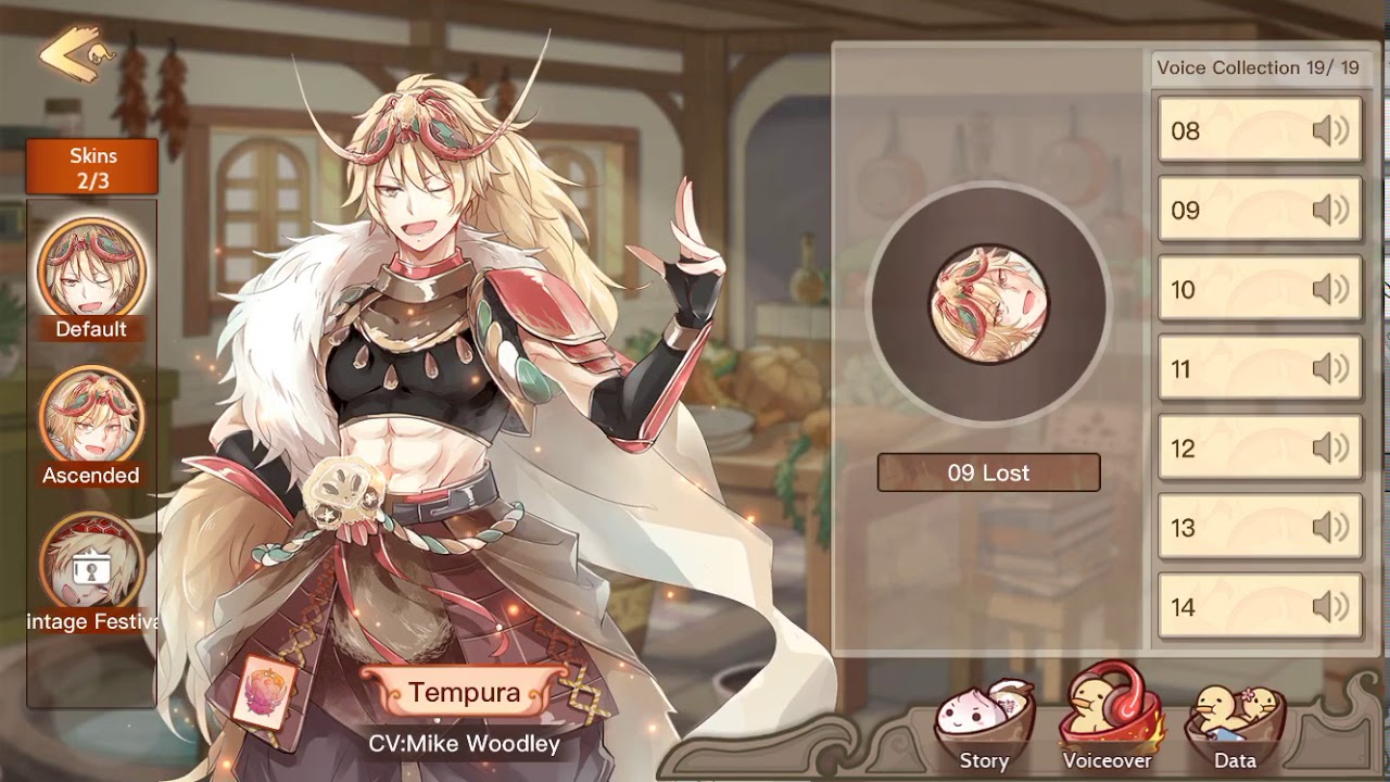 Food Fantasy Tempura ENG va + pledge/intimacy YouTube
