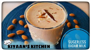 Badam Shake Recipe | Almond Milk | Badam Milkshake | Kiyaan's kitchen