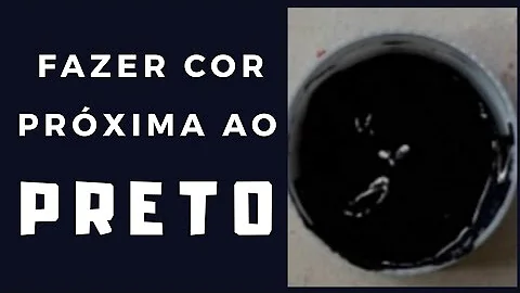 Como misturar o esmalte para ficar preto?