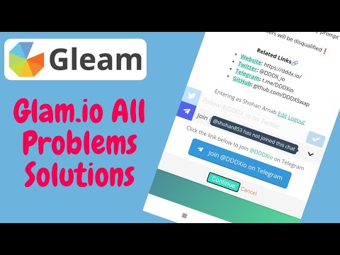 Glam.io All Problems Solutions | Telegram All Problem Solved | Watch Fully