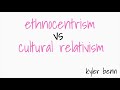 Cultural Perspectives Ethnocentrism Versus Cultural Relativism