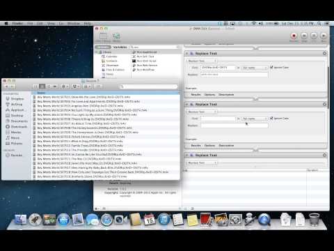 Using Automator for Renaming Files