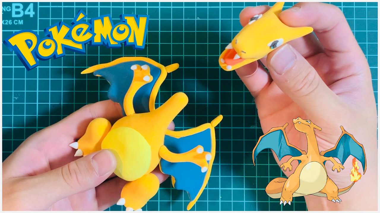 ポケモン粘土 ポケットモンスター リザードン 粘土で作ってみた Pokemon Clayart Youtube