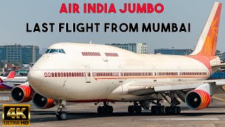 Air India B747400 last flight from Mumbai