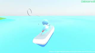 Frutiger aero themed fishing game another devlog