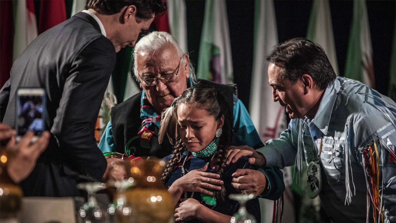 Autumn Peltier's gift for Trudeau