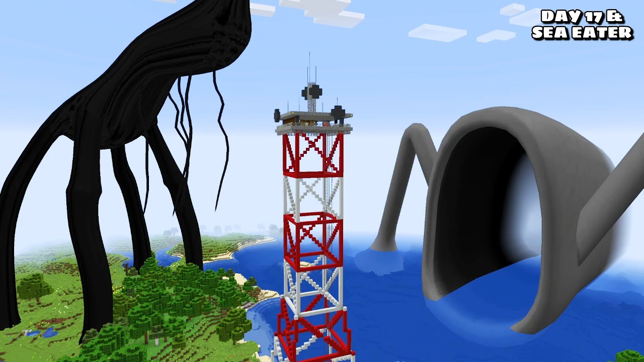 SURVIVING FROM DAY 17 AND SEA EATER COMBO in Minecraft - Gameplay - Coffin Meme