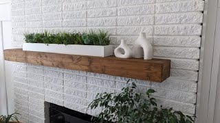 Avana Fireplace Mantel - Wall Mounted Mantles for Over Fireplace Review, Simple installation, good