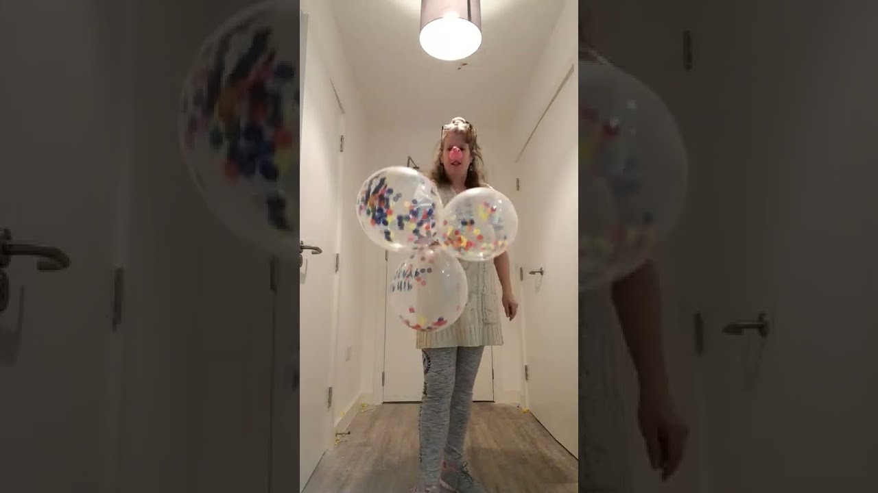 popping confetti balloons