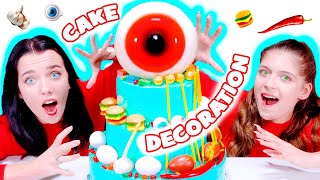 ASMR Giant Cake Decorating Challenge | Eating Sounds LiLiBu