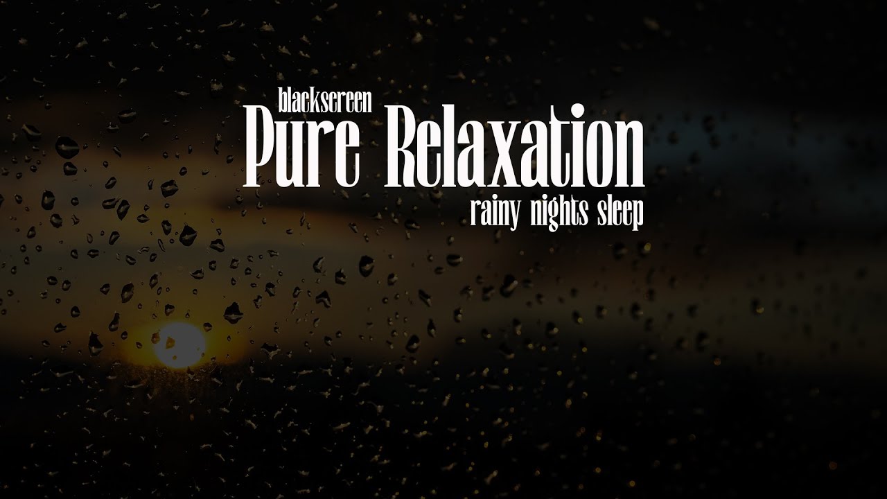 Rain on Roof & Windows Sound 🌧️ 10 Hours of Rain Sound Effects 😴 Black Screen Rain Sounds