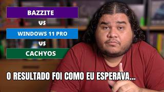 Eu testei o Bazzite vs Windows 11 vs CachyOS | Linux vs Windows