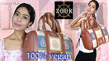 ZOUK bag review| 100% vegan cruelty free| ZOUK handbag| made in India| Snazzy Samaira