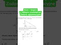 Sinus i tangens w trójkącie prostokątnym Zadanie egzaminacyjne #trygonometria #matematyka #fyp #dc