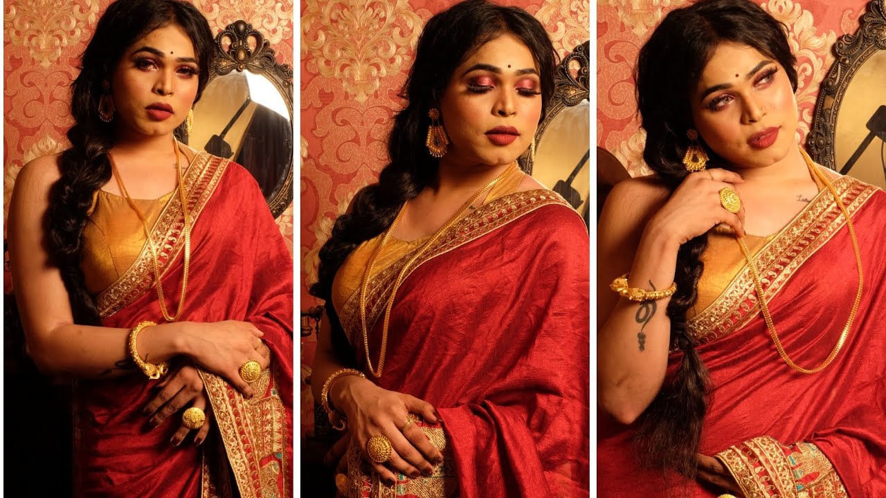 Makeup Tutorial Boy to Girl | Durga pujo Makeup look | Traditional Makeup | Makeup Tutorial |