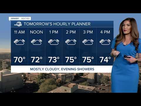 Few storms for Denver metro tonight; cloudy, cooler with evening storms Wednesday