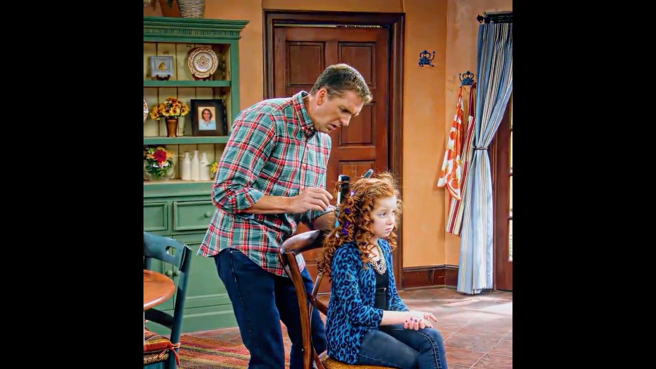 Dad Tries to Manage Long Hair.💇‍♀️🐢😂 #edit
