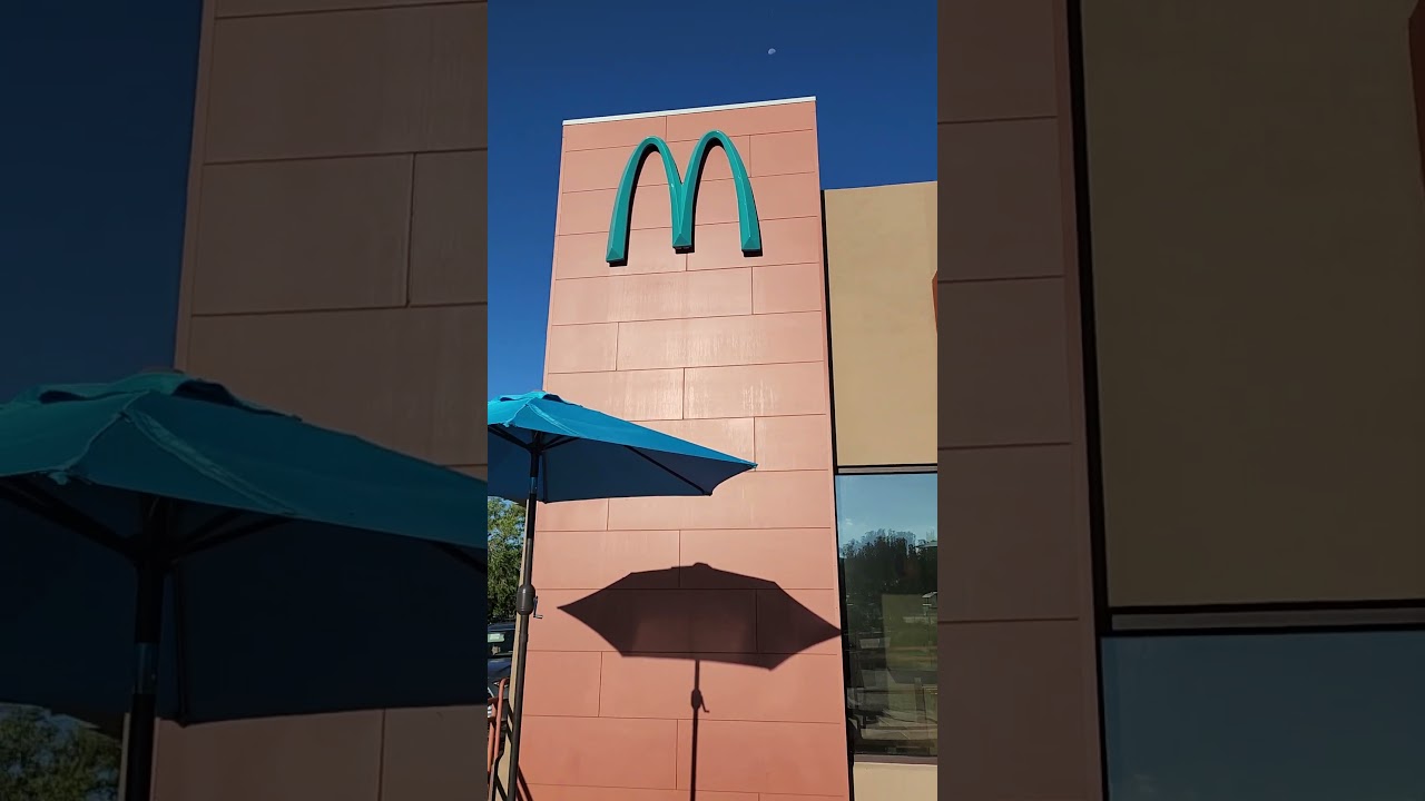 The only blue McDonald's logo in the world 