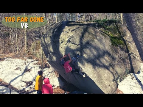 Too Far Gone (V8) | Morin-Heights Bouldering