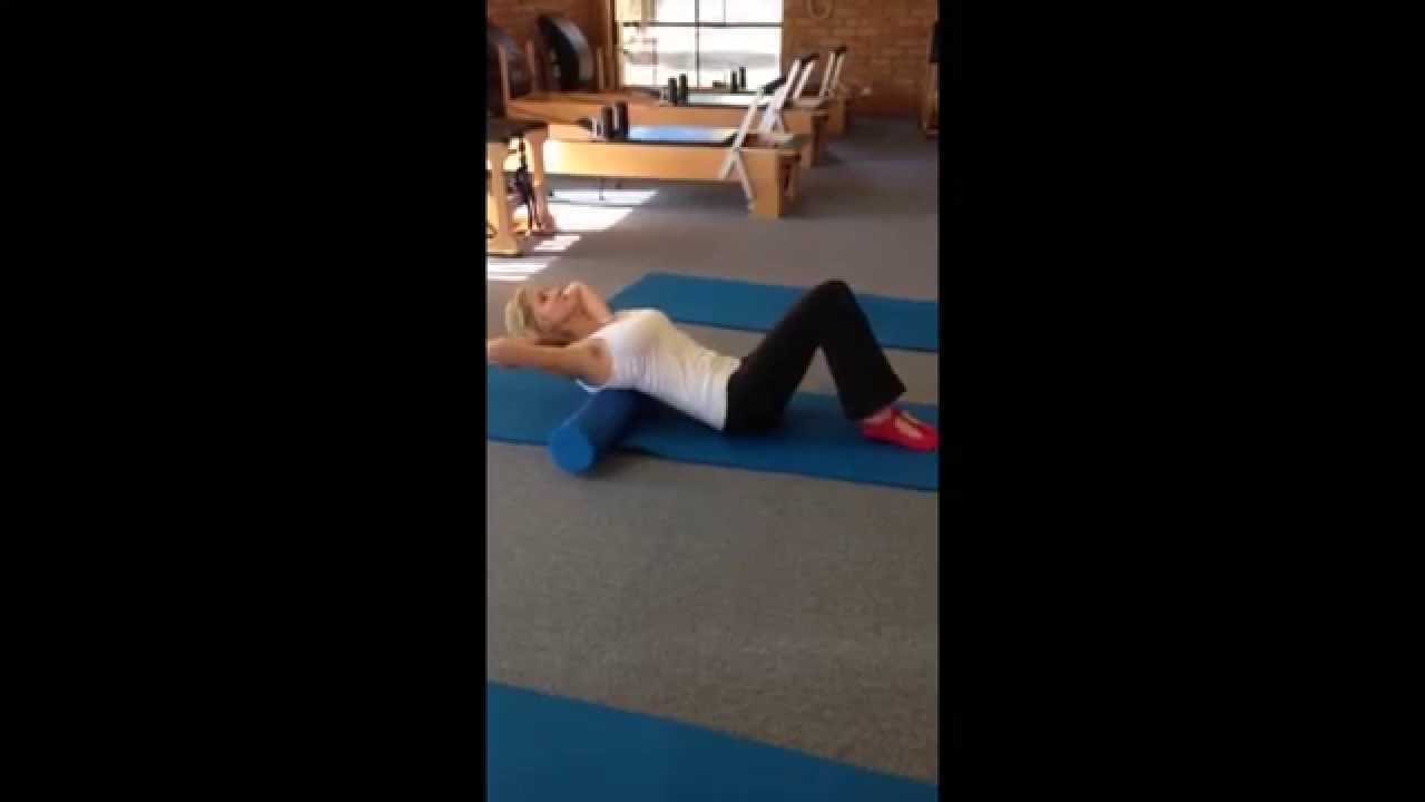 Ajillity [Pilates Foamroller] - How to do Thoracic Spine Stretch With ...