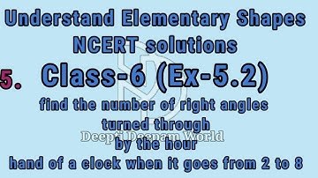 find the number of right angles turned through by the hour hand of a clock when it goes from 2 to 8