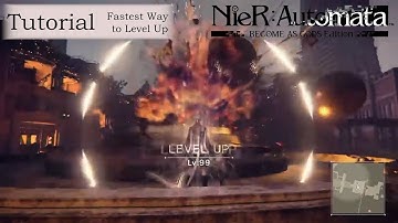 NieR:Automata | Fastest Way To Level Up Your Character | Waking Up RoboBunny in Seconds