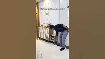 This innovative Shoe Cabinet which is Game changer for any house. #interiordesign #shoecabinet