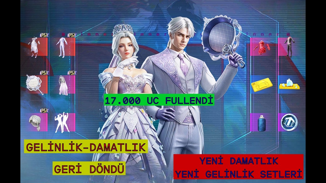 14 ŞUBATA ÖZEL GELİNLİK DAMATLIK SETLERİ GERİ DÖNDÜ - PUBG MOBİLE