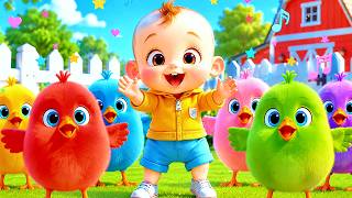 Download lagu Colorful Chicks🐤 Fun with the Nick | Nursery Rhymes Songs for baby | Cartoon KIDS